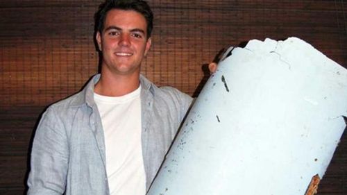 A South African tourist found a suspected piece of the plane in Mozambique in December. (AAP)