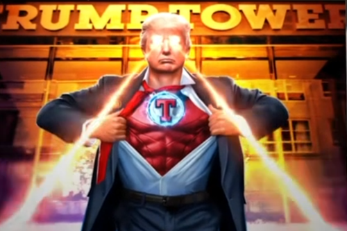 Donald Trump Superman olarak