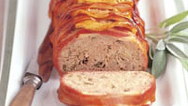 Glazed pork and veal apple meatloaf