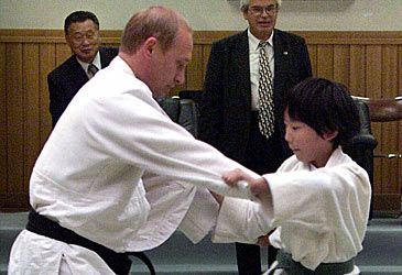 In 2012 Vladimir Putin received an eighth dan black belt in which martial art?