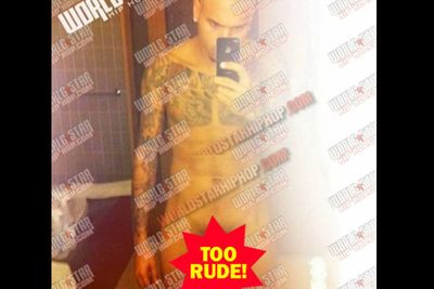 Chris Brown sexted this photo to an ex - who promptly posted it online.<br/><P><br/>Guess they're not friends anymore!