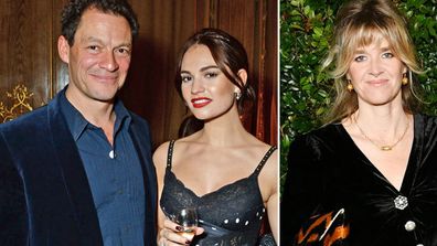 Dominic West and Lily James October 2018, Catherine Fitzgerald February 2019