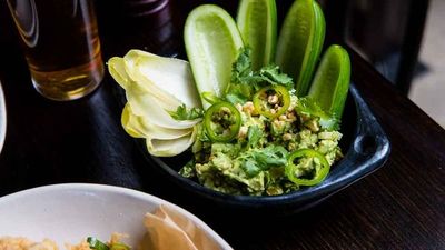 <a href="http://kitchen.nine.com.au/2017/04/07/14/42/potts-point-hotels-avocado-guacamole-with-jalapeno" target="_top">Potts Point Hotel's avocado guacamole with jalapeno</a><br />
<br />
<a href="http://kitchen.nine.com.au/2016/10/24/10/36/homemade-dip-recipes-for-every-occasion" target="_top">More dip recipes</a>