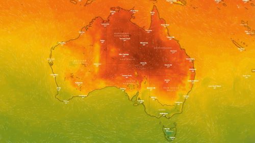 Central Queensland is tipped to bear the brunt of the heatwave with temperatures climbing into the low 40s while those in Brisbane are expecting tops of 36 degrees.