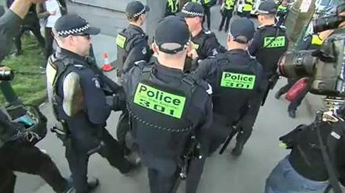 191007 Extinction Rebellion climate change protest rally Melbourne police crime news Victoria Australia