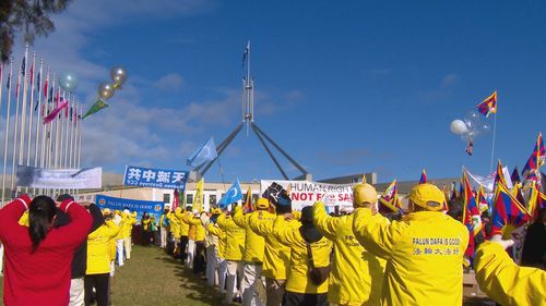 The classical Chinese dance group Shen Yun is at the centre of a hoax bomb threat at the PM's lodge, following an email urging Anthony Albanese to cancel their upcoming performance.