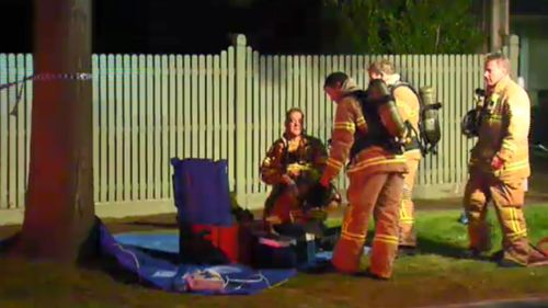 Fire crews were called just after midnight to the home. (9NEWS)