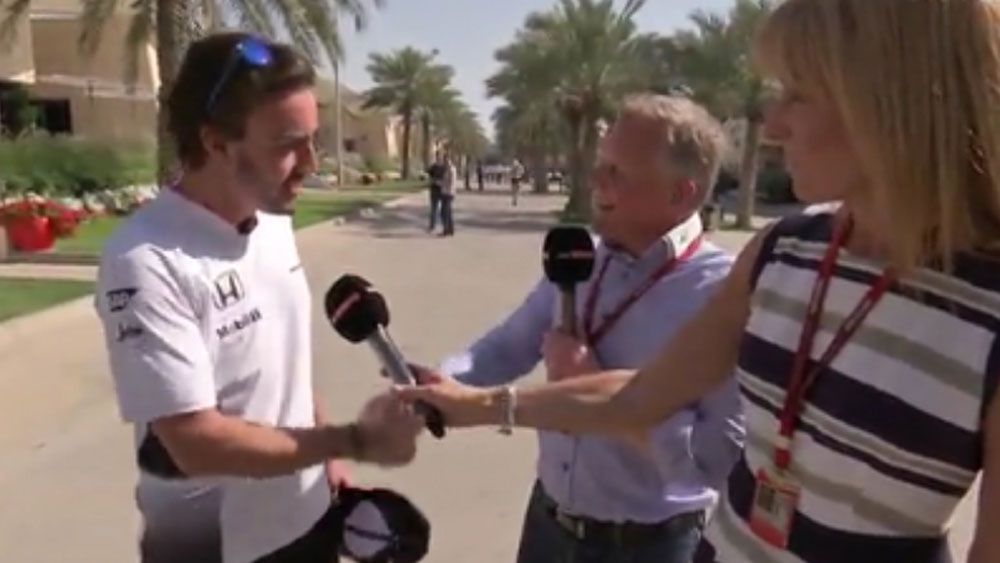 F1 driver slams commentator during live cross