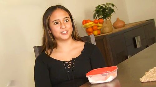 Rylee Stuart, 13, took social media by storm earlier this week after her video of the unique triangular snack racked up over two million views. 