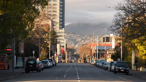 CHRISTCHURCH, NEW ZEALAND - AUGUST 21: Empty streets are seen in the Christchurch CBD on August 21, 2021 in Christchurch, New Zealand. All of New Zealand is subject to Alert Level 4 restrictions until at least 11:59 pm Tuesday, August 24 as health authorities work to contain a new community COVID-19 outbreak that originated in Auckland. Under COVID-19 Alert Level 4 measures, people are required to stay at home in their bubble other than for essential reasons, with travel severely limited. All no