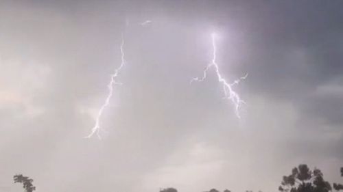 South Australians have snapped a spectacular spring lightning show.