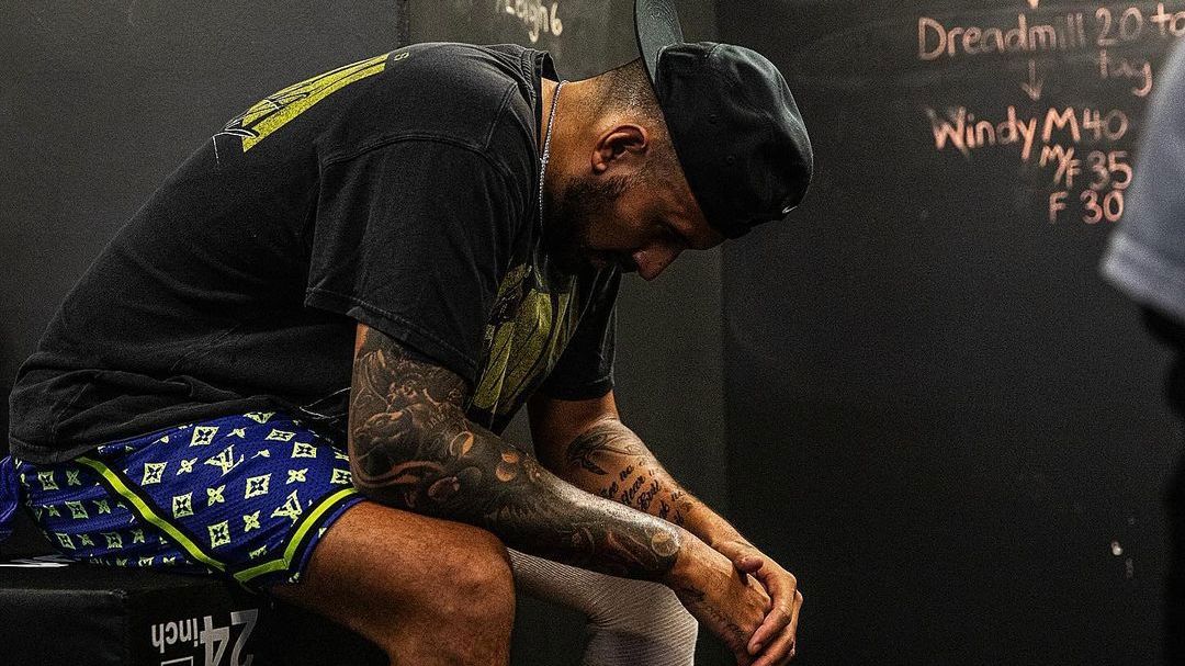 Nick Kyrgios posted this photo to Instagram as he mounts his tennis comeback.