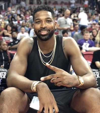 Tristan Thompson courtside basketball game