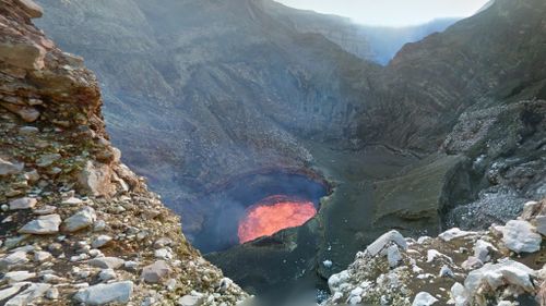 A view into the molten hot Marum Crater. (Google)