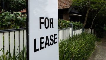 A for lease sign in front of a house in Sydney.