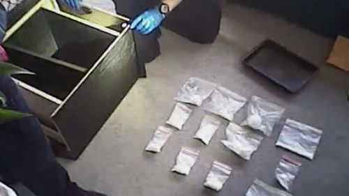 Police seized drugs, weapons and fake cash during the raids. (Queensland Police Media)