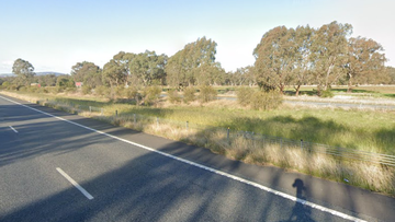 The Hume Highway at Longwood East, Victoria.