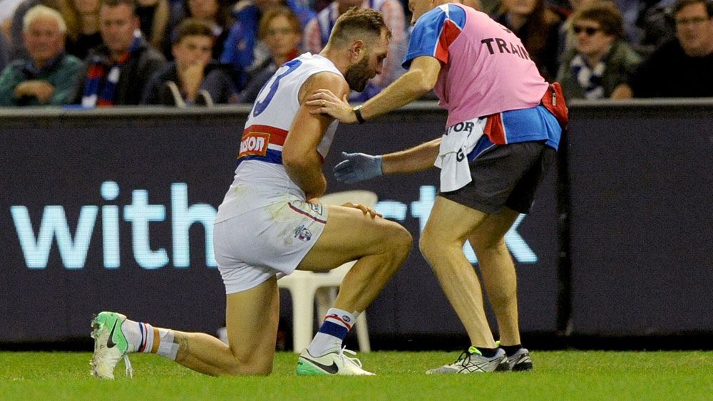 Travis Cloke suffered broken ribs against North Melbourne. (AAP)