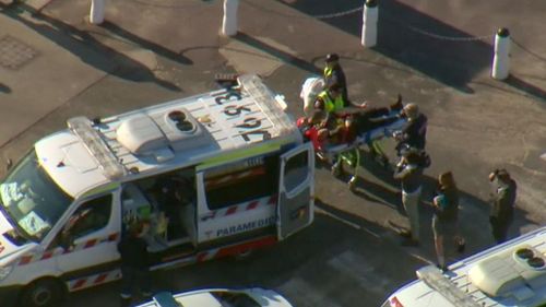 The pair has been taken to the Alfred Hospital. (9NEWS)