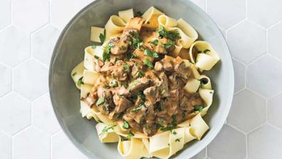 Mixed mushroom stroganoff