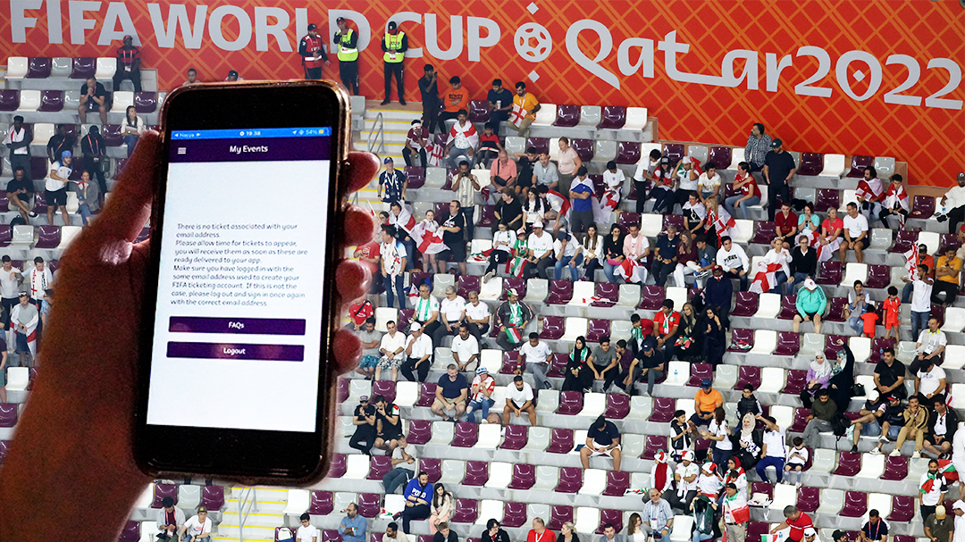 World Cup ticketing app problem delays fans at England-Iran match