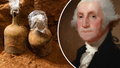 Surprise contents of bottles buried in the home of the first US president