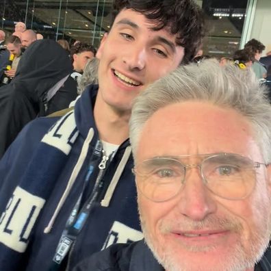 David Hughes with son Rafferty