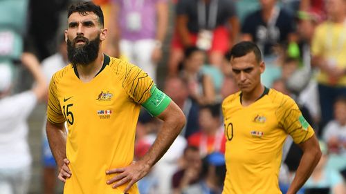 The Socceroos suffered a crushing 2-0 loss to Peru overnight, before Foster came out swinging at Australia's approach to international tournaments. Picture: AAP.