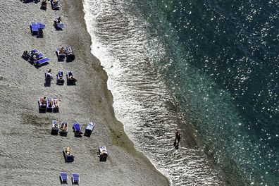 Bikini ban in Sorrento, Italy