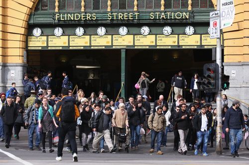 Flinders Street Station in Melbourne (Photo by Michael Dodge/Getty Images)