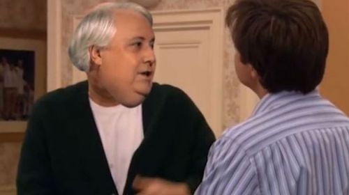 Clive Palmer lets rip in an edited scene from Arrested Development. (Supplied)