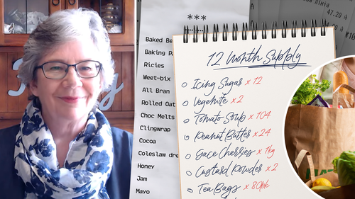 The bulk of Cath Armstrong's grocery shopping for the entire year is done in just three days.