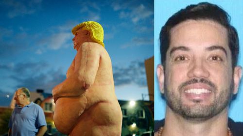 Suspect charged over stealing naked Donald Trump statue in Miami