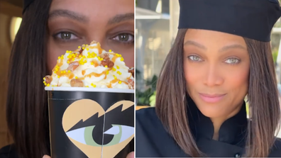 Tyra Banks launches new icecream product 