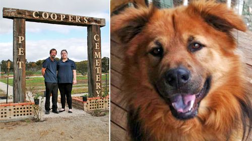 South Australian man opens pet cemetery in memory of beloved dog