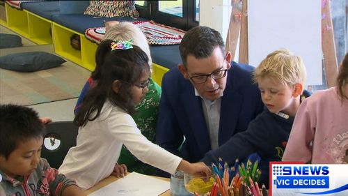 Premier Daniel Andrews promised dozens more schools across the state.