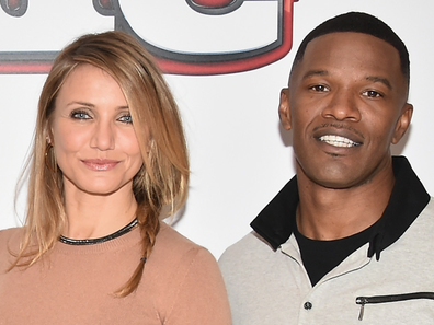 Cameron Diaz and Jamie Foxx attend the Annie photocall at Crosby Street Hotel on December 4, 2014 in New York City.