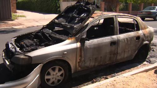 Police investigating deliberate torching of Adelaide car