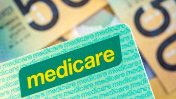 Medicare card and cash