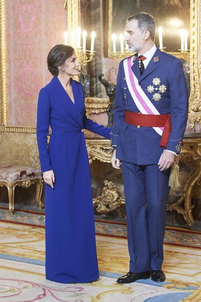 Queen Letizia and King Felipe mark Epiphany Day parade in Spain