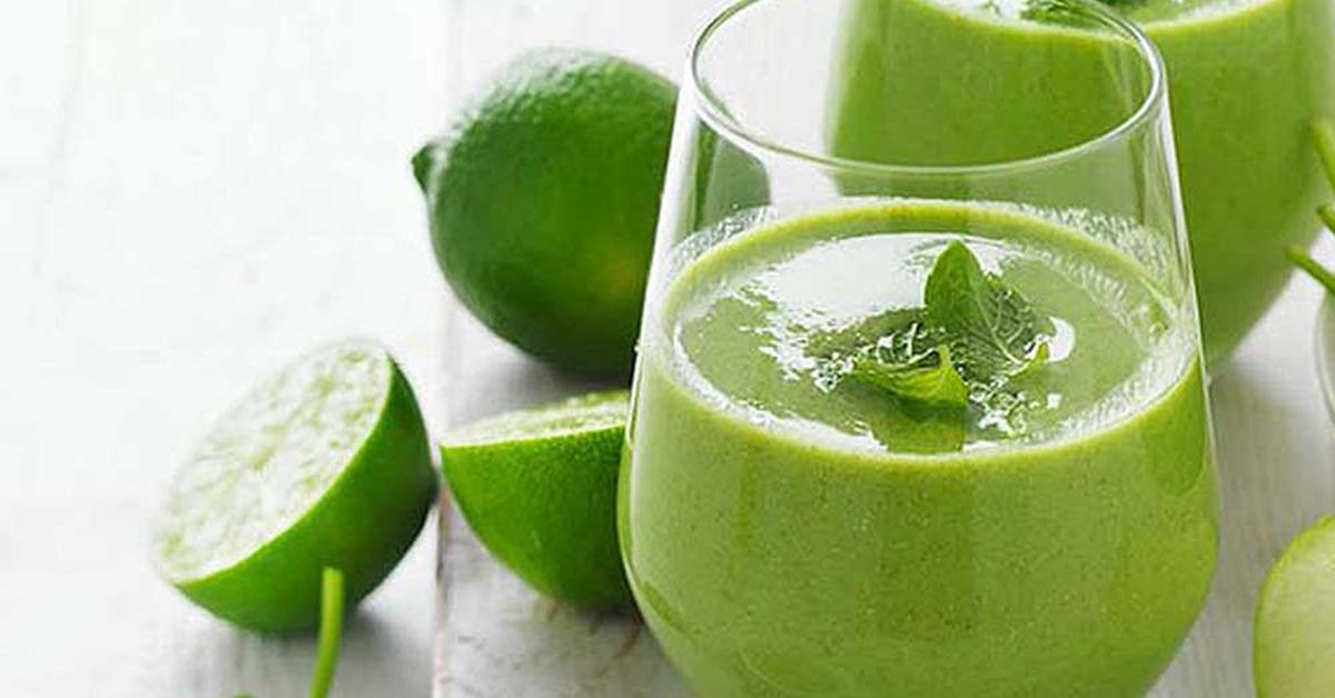 Apple, spinach and mint smoothie - 9Kitchen