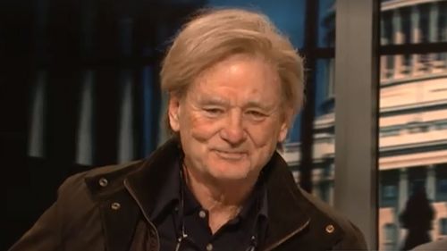 Bill Murray donned a wig and make-up to play Steve Bannon on Saturday Night Live. (Image: NBC)