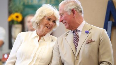 Prince Charles Camilla, Duchess of Cornwall look lovingly at each other during royal engagement