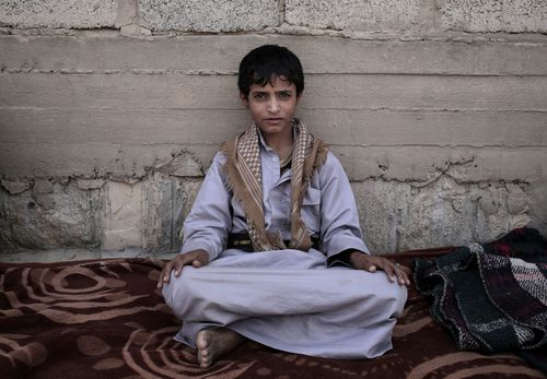 Abdel-Hamid, a 14-year-old former child soldier, was tasked by Houthi rebel to carry supplies to other fighters in the high mountains, he says he saw children get shot for not obeying orders.