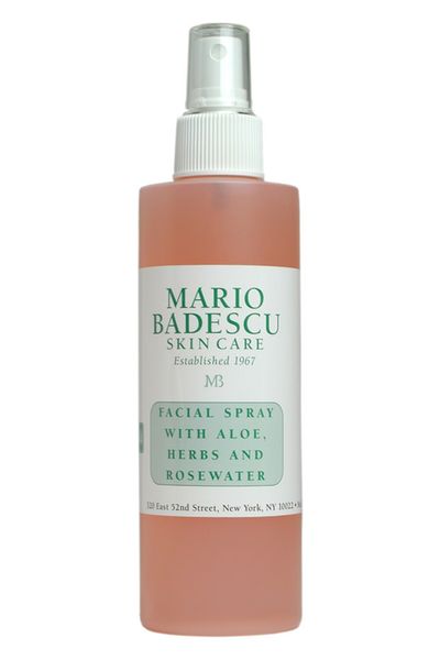 <a href="http://mecca.com.au/mario-badescu/facial-spray-with-aloe-herbs-rosewater/I-004680.html?cgpath=brands-mario#start=1" target="_blank">Facial Spray with Aloe, Herbs and Rosewater, $9, MarioBadescu</a>