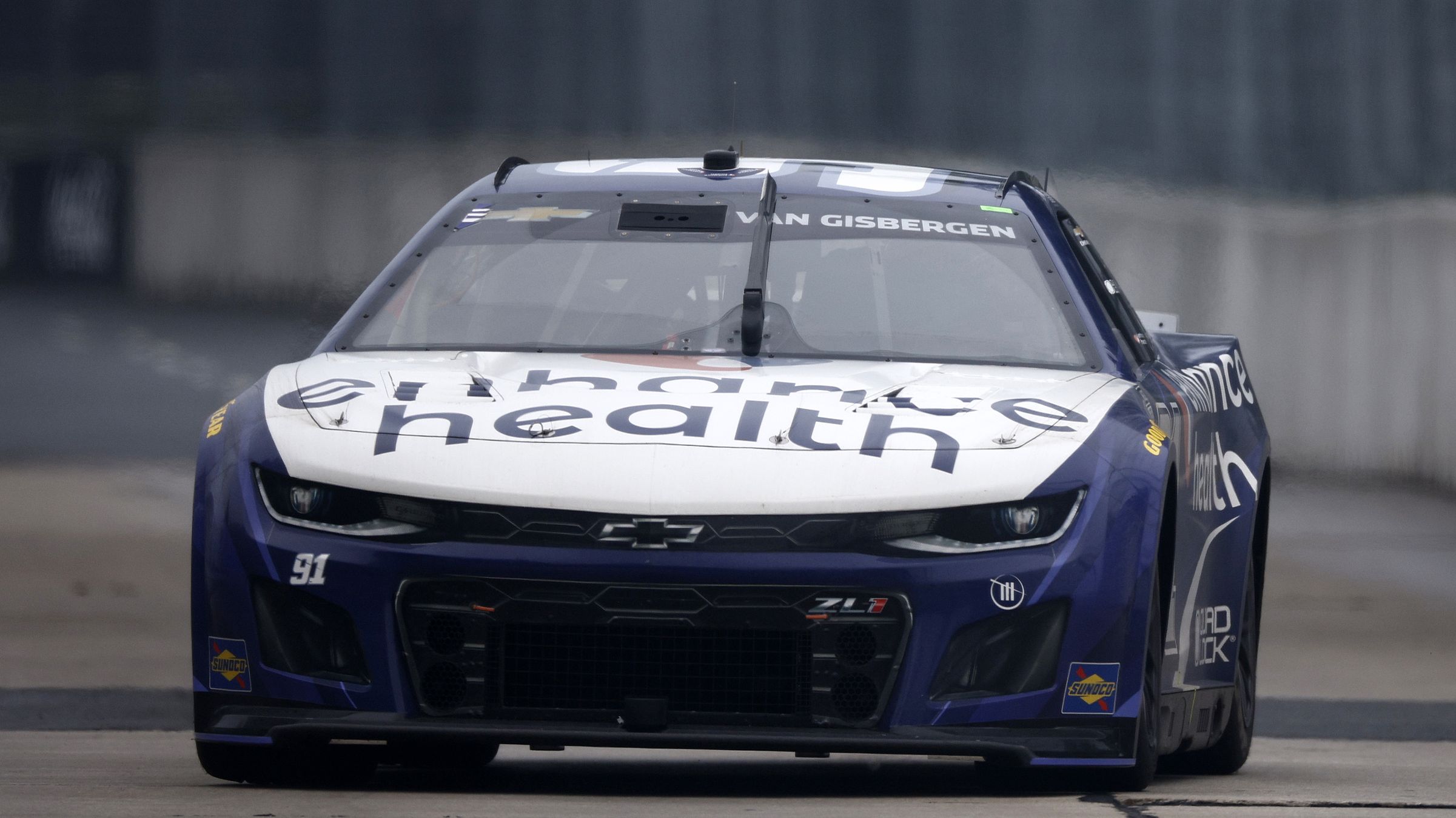 Shane Van Gisbergen, driver of the #91 Chevrolet Camaro, during the NASCAR Cup Series at the Chicago Street Course.