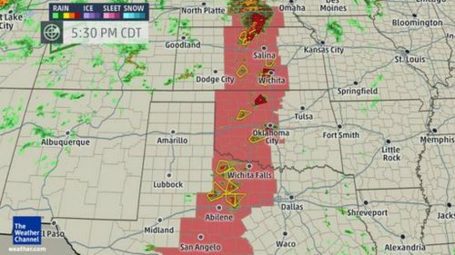 Tornado and severe storm warning have been issued across the region. (The Weather Channel)