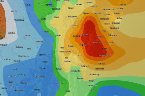 Some areas to the east of Canberra will experience heavy rain tomorrow. (Weatherzone)