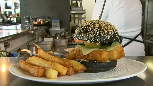 Million Dollar Burgers: The $250 option (pictured) features gold dust and tempura lobster medallions.