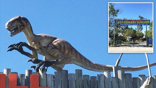 Search underway after dinosaur goes missing from Moreton Bay vet clinic